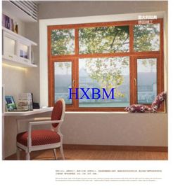 Alluminio e legno domestici contemporanei Windows, 5mm Windows lustrato doppio di vetro