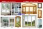Colore di legno Upvc Windows del grano e porte ignifughe per i progettisti di costruzione