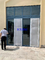 Doppi portelli scorrevoli di alluminio lustrati impermeabili di esterno per il mercato di Medio Oriente